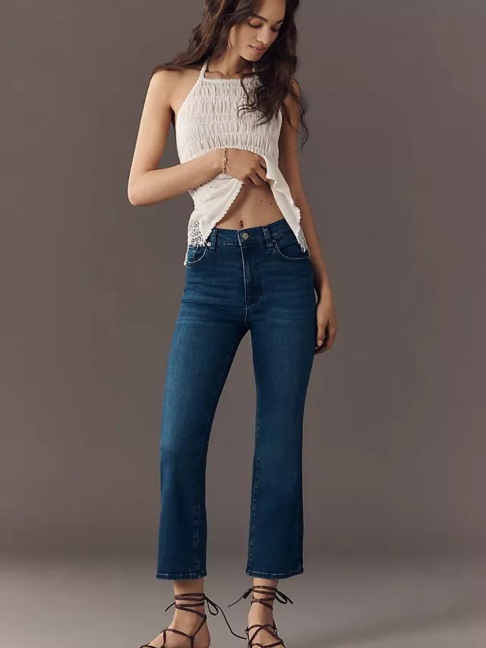 FRAME Le Crop Mini Boot Cabana Style Demin Jeans Sz 26